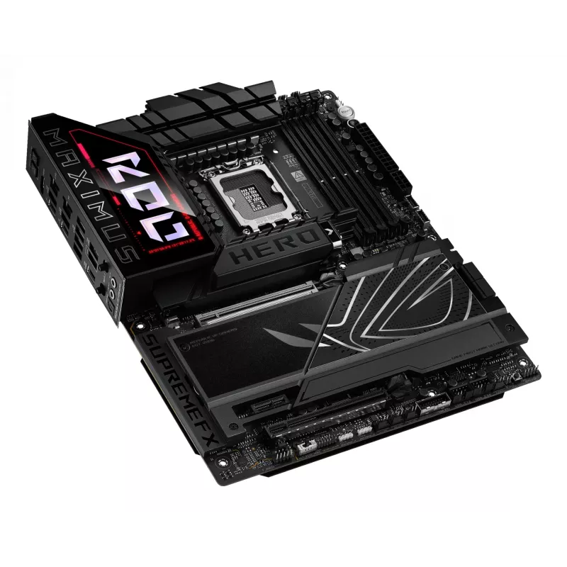 Płyta główna ASUS ROG MAXIMUS Z890 HERO — Intel Z890, LGA 1851, ATX, DDR5, 4 DIMM, 6x M.2, Wi‑Fi 7, LAN 2,5 Gb