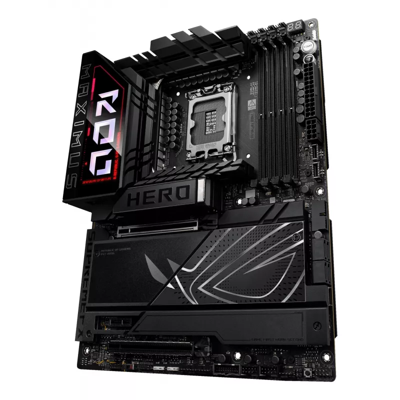 Płyta główna ASUS ROG MAXIMUS Z890 HERO — Intel Z890, LGA 1851, ATX, DDR5, 4 DIMM, 6x M.2, Wi‑Fi 7, LAN 2,5 Gb