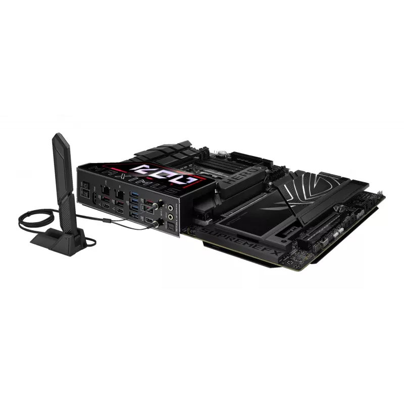 Płyta główna ASUS ROG MAXIMUS Z890 HERO — Intel Z890, LGA 1851, ATX, DDR5, 4 DIMM, 6x M.2, Wi‑Fi 7, LAN 2,5 Gb