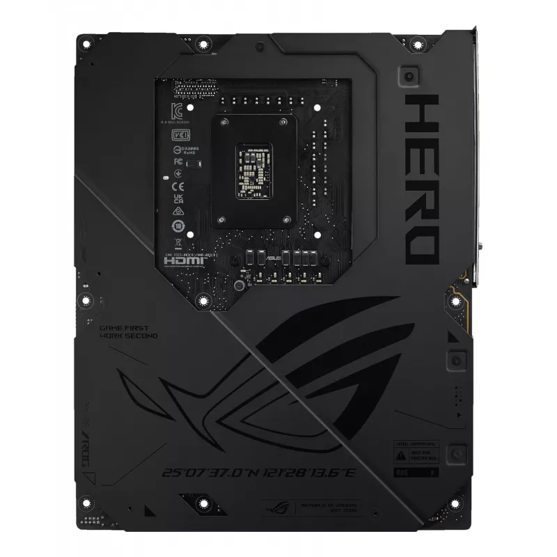 Płyta główna ASUS ROG MAXIMUS Z890 HERO — Intel Z890, LGA 1851, ATX, DDR5, 4 DIMM, 6x M.2, Wi‑Fi 7, LAN 2,5 Gb