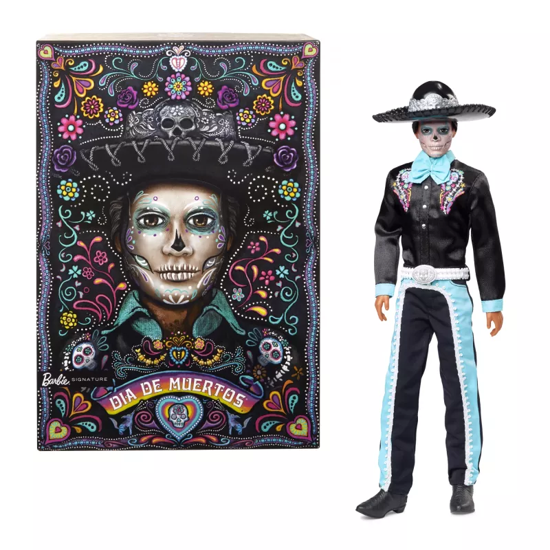 Lalka fashion Mattel Barbie Ken Dia de Muertos Wielokolorowa 3+
