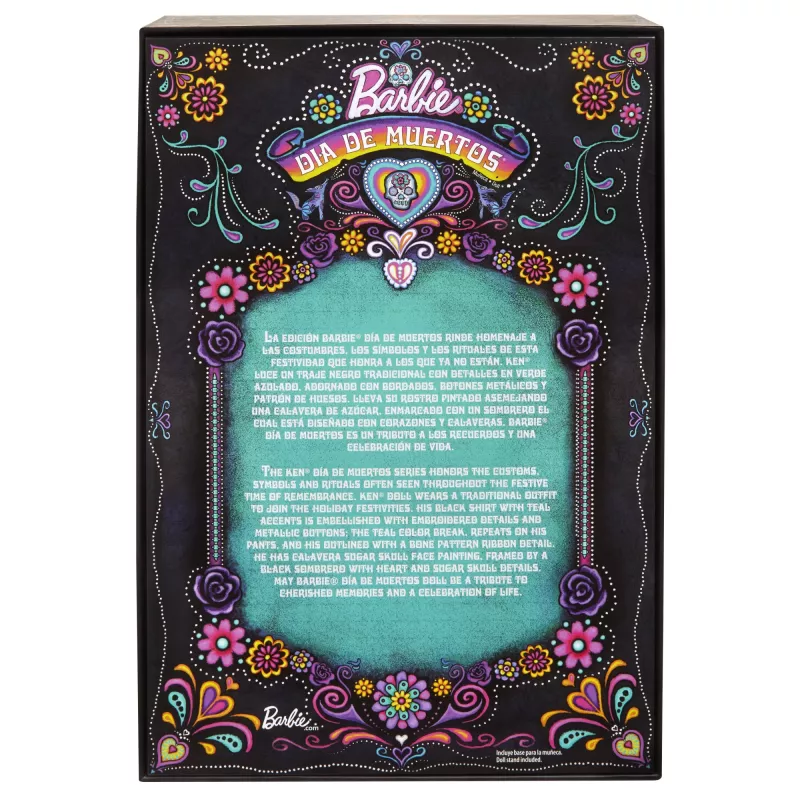 Lalka fashion Mattel Barbie Ken Dia de Muertos Wielokolorowa 3+