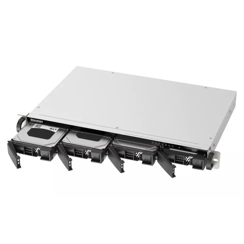 QNAP TS-433eU NAS Rack (1U) Cortex-A Cortex-A55 4 GB 0 TB QNAP Turbo System Czarny