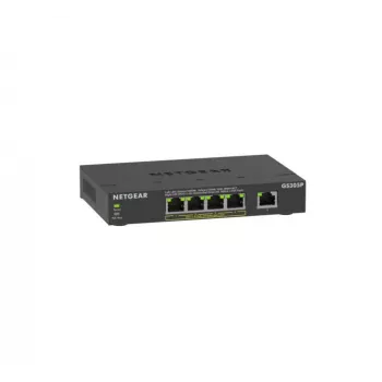NETGEAR GS305Pv3 Niezarządzalny Gigabit Ethernet (10/100/1000) Power over Ethernet (PoE) Czarny