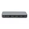 Stacja dokująca DIGITUS USB-C, 11-portowa - 2x HDMI / DP / 2x USB-A 3.2 Gen 2 / USB-C 3.2 Gen 2 / GbE / SD / MicroSD / DC-Jack - maks. 150 watów / 3,5 mm