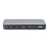 Stacja dokująca DIGITUS USB-C, 11-portowa - 2x HDMI / DP / 2x USB-A 3.2 Gen 2 / USB-C 3.2 Gen 2 / GbE / SD / MicroSD / DC-Jack - maks. 150 watów / 3,5 mm