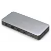 Stacja dokująca DIGITUS USB-C, 11-portowa - 2x HDMI / DP / 2x USB-A 3.2 Gen 2 / USB-C 3.2 Gen 2 / GbE / SD / MicroSD / DC-Jack - maks. 150 watów / 3,5 mm