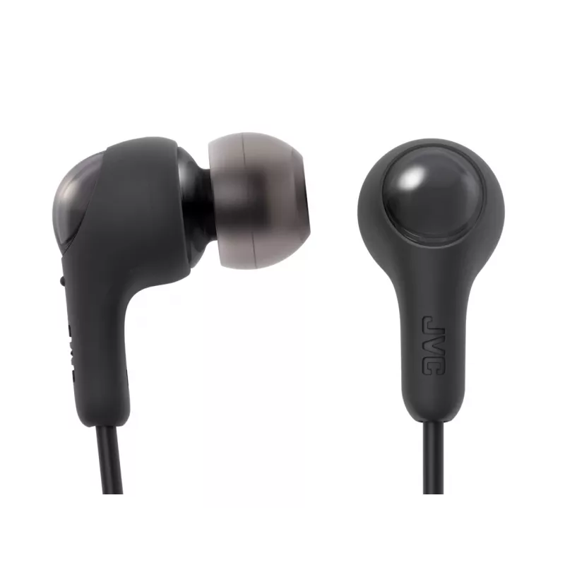 Słuchawki douszne przewodowe JVC HA-FR9UC z USB-C, przetworniki 9,2 mm, 5–22000 Hz, mikrofon i panel sterowania na przewodzie, kabel 1,2 m, kolor czarny