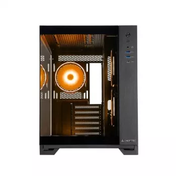 Chieftec Visio GM-30B-TG-OP Czarny Szkło Hartowane x 2 Cube Czarny