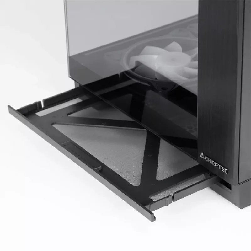 Chieftec Visio GM-30B-TG-OP Czarny Szkło Hartowane x 2 Cube Czarny