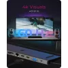 ICY BOX 11-in-1 via USB Type-C, Przewodowy, USB 3.2 Gen 1 (3.1 Gen 1) Type-C, 100 W, 3.5 mm, 10,100,1000 Mbit/s, Antracyt, Czarny