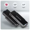 Axagon ADSA-FPX USB-C 10Gbps FAST PORT X adapter dla dysków SSD/HDD 2,5 inch/3,5 inch
