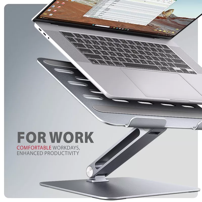 Podstawa Axagon STND-LQ do notebooków i tabletów 10 cali–17,3 cali. Regulowana wysokość i kąt