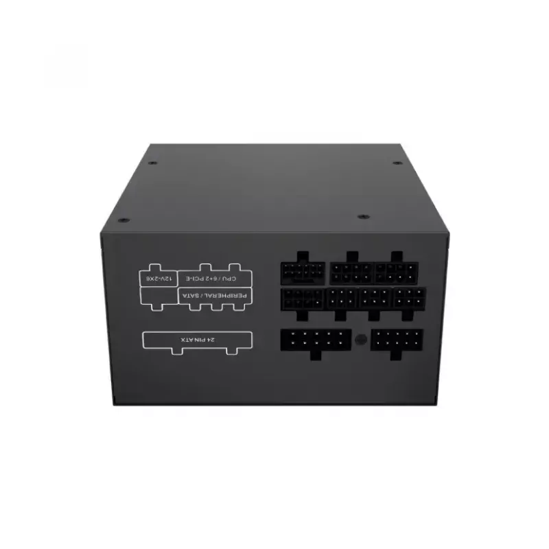 Zasilacz GEMBIRD Fornax Power 750W ATX 80 PLUS Gold modularny wentylator 12 cm EPS 4+4pin PCIe 6+2pin złącza SATA