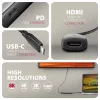 Axagon RVC-HI8KPD, adapter USB-C -> HDMI 2.1, 8K/60Hz, 4K/144Hz, HDR10+, PD100W