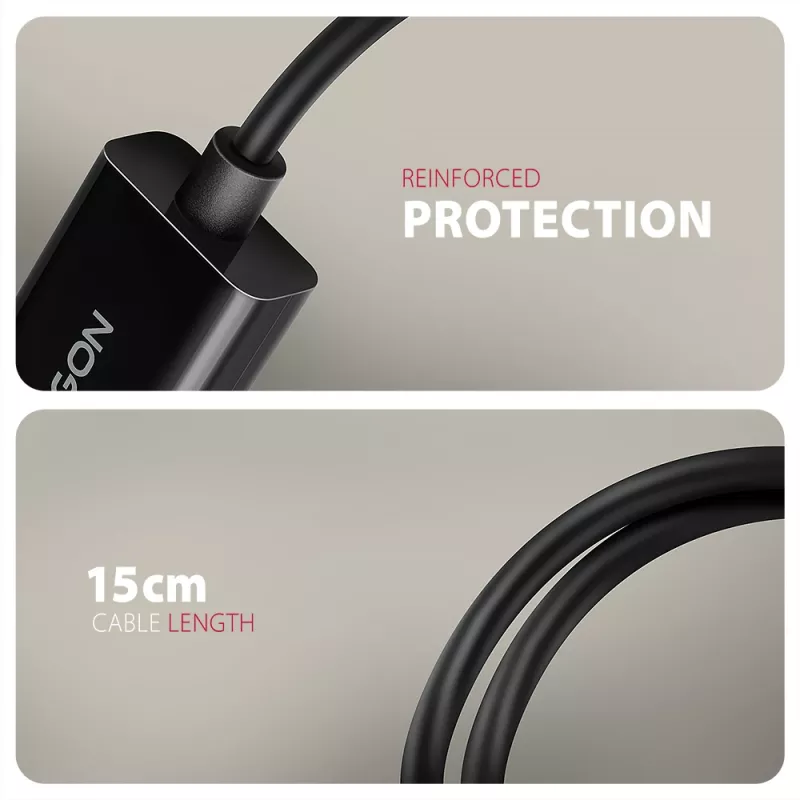 Axagon RVD-HI20N Adapter DisplayPort -> HDMI 2.0b, 4K/60Hz