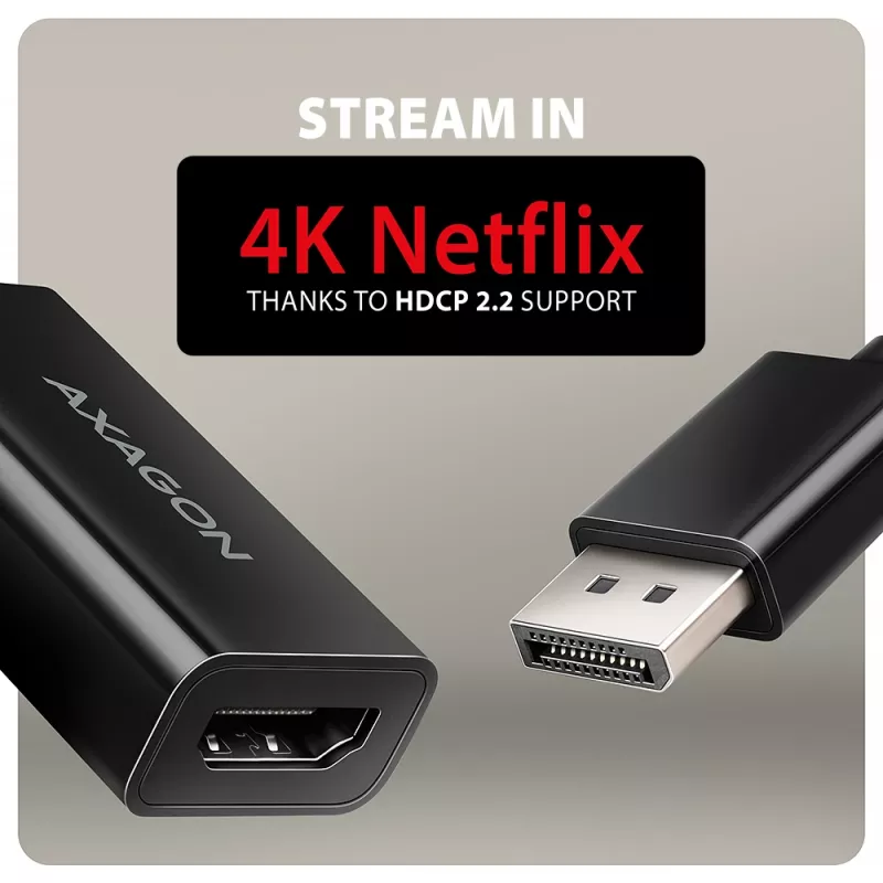 Axagon RVD-HI20N Adapter DisplayPort -> HDMI 2.0b, 4K/60Hz