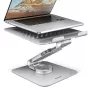 Axagon STND-LR Aluminiowa podstawka z obrotem 360° do laptopów 10″–17.3″. Regulowana wysokość i kąt.