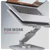 Axagon STND-LR Aluminiowa podstawka z obrotem 360° do laptopów 10″–17.3″. Regulowana wysokość i kąt.