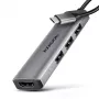 Axagon HMC-H3A USB 5Gbps hub, 3x USB-A, HDMI 4k/30Hz, 15cm kabel USB-C