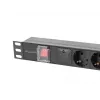 PDU Lanberg PDU-06F-0200-BK 6 gniazd AC 1U Czarny