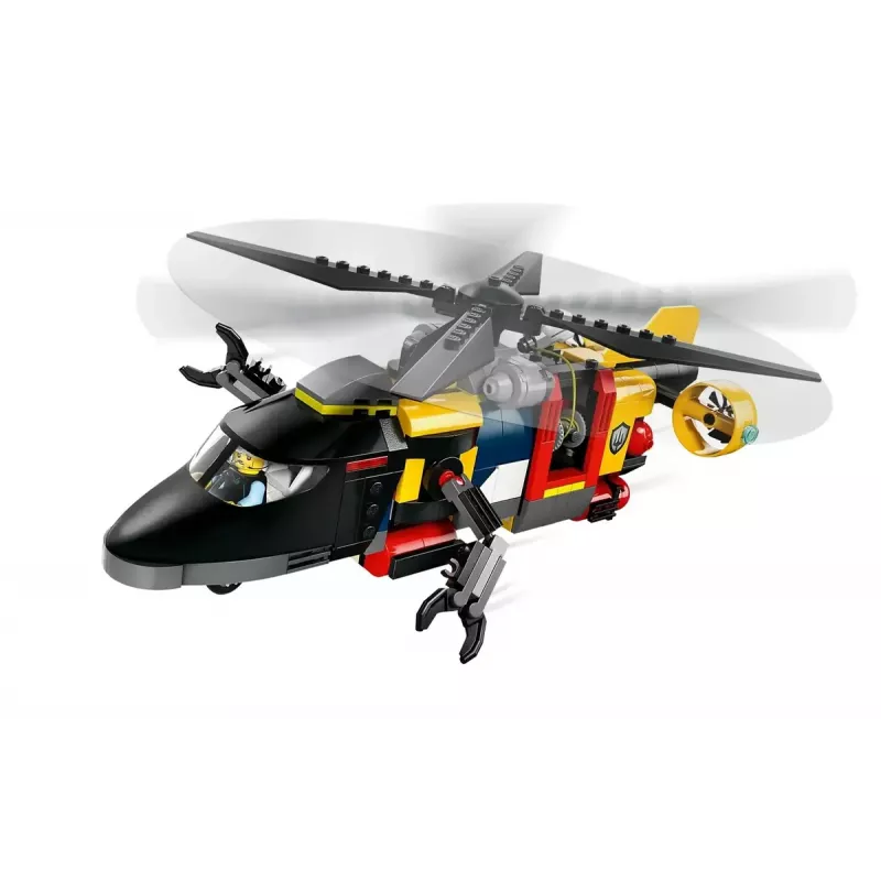 Zestaw konstrukcyjny LEGO City Zestaw kombinowany 60462 — Helikopter i wóz strażacki, 874 elementy, 3 minifigurki, wiek 7+