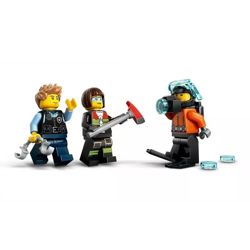 Zestaw konstrukcyjny LEGO City Zestaw kombinowany 60462 — Helikopter i wóz strażacki, 874 elementy, 3 minifigurki, wiek 7+