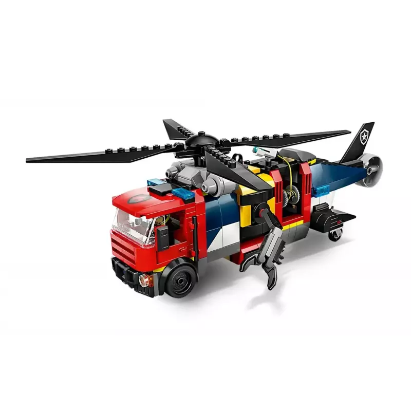 Zestaw konstrukcyjny LEGO City Zestaw kombinowany 60462 — Helikopter i wóz strażacki, 874 elementy, 3 minifigurki, wiek 7+