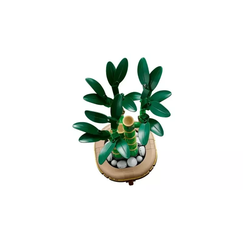 Dekoracyjny model rośliny LEGO Icons — LEGO 10344 Lucky Bamboo Botanical Collection, 325 elementów, wysokość 290 mm