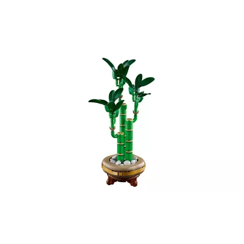 Dekoracyjny model rośliny LEGO Icons — LEGO 10344 Lucky Bamboo Botanical Collection, 325 elementów, wysokość 290 mm