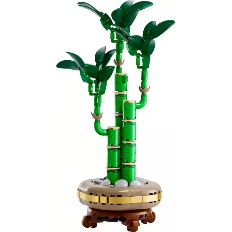 Dekoracyjny model rośliny LEGO Icons — LEGO 10344 Lucky Bamboo Botanical Collection, 325 elementów, wysokość 290 mm