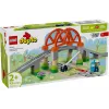 LEGO DUPLO Zestaw rozszerzający most kolejowy i tory 10426 – Most kolejowy i zakrzywione tory DUPLO dla małych dzieci