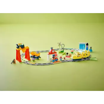Zestaw kolejkowy dla dzieci LEGO DUPLO 10428 Big Interactive Community Train — duży interaktywny pociąg dla maluchów