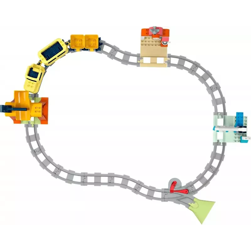 Zestaw kolejkowy dla dzieci LEGO DUPLO 10428 Big Interactive Community Train — duży interaktywny pociąg dla maluchów