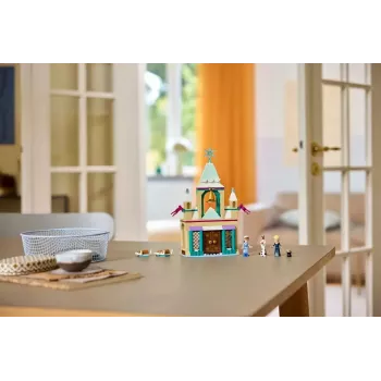 Klocki LEGO Disney Princess Zamek Arendelle 43265 — 177 elementów, 3 minifigurki, dla dzieci od 5 lat, zestaw ekspozycyjny (250×60×40 mm)