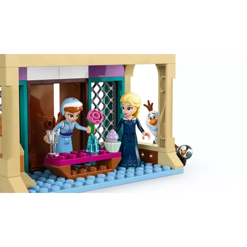 Klocki LEGO Disney Princess Zamek Arendelle 43265 — 177 elementów, 3 minifigurki, dla dzieci od 5 lat, zestaw ekspozycyjny (250×60×40 mm)