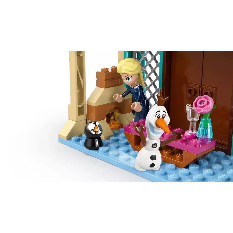 Klocki LEGO Disney Princess Zamek Arendelle 43265 — 177 elementów, 3 minifigurki, dla dzieci od 5 lat, zestaw ekspozycyjny (250×60×40 mm)