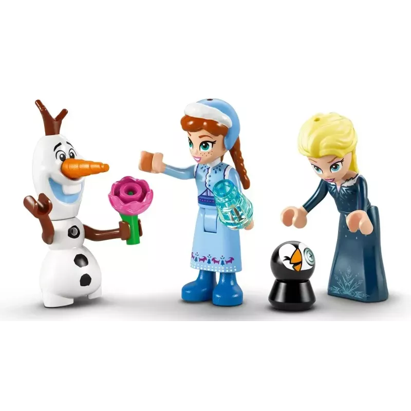 Klocki LEGO Disney Princess Zamek Arendelle 43265 — 177 elementów, 3 minifigurki, dla dzieci od 5 lat, zestaw ekspozycyjny (250×60×40 mm)