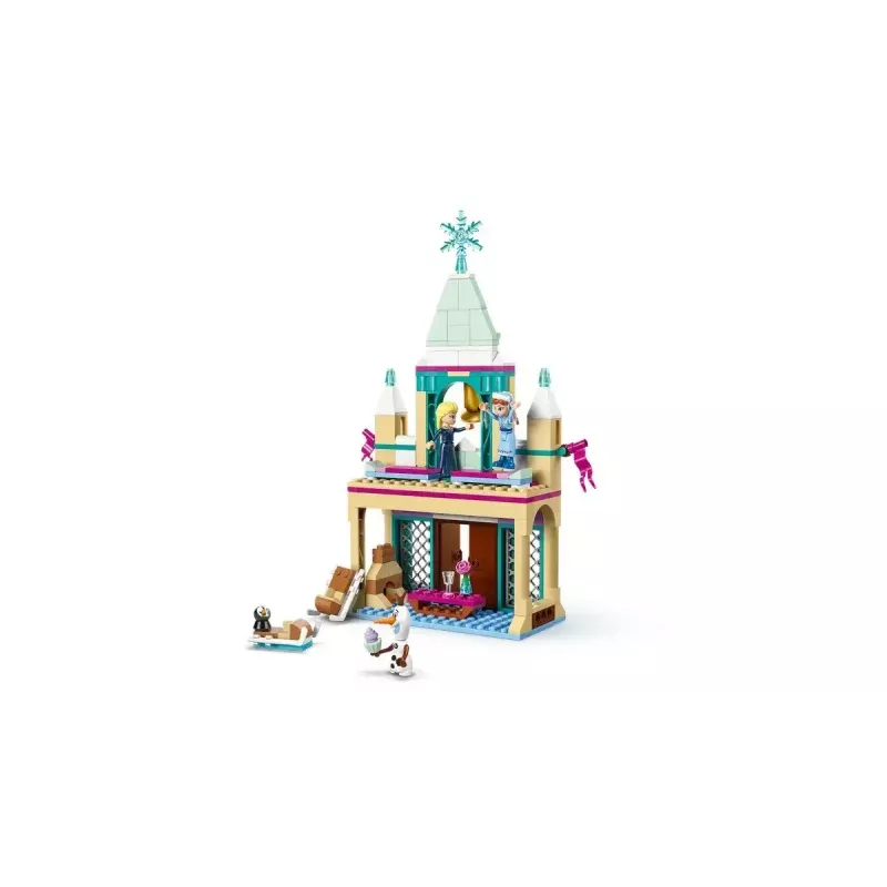 Klocki LEGO Disney Princess Zamek Arendelle 43265 — 177 elementów, 3 minifigurki, dla dzieci od 5 lat, zestaw ekspozycyjny (250×60×40 mm)