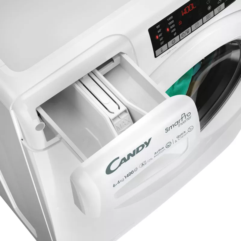 Pralko-suszarka Candy Smart Pro COW 4644TWM6/1-S Wolnostojąca Ładowana od przodu Biała