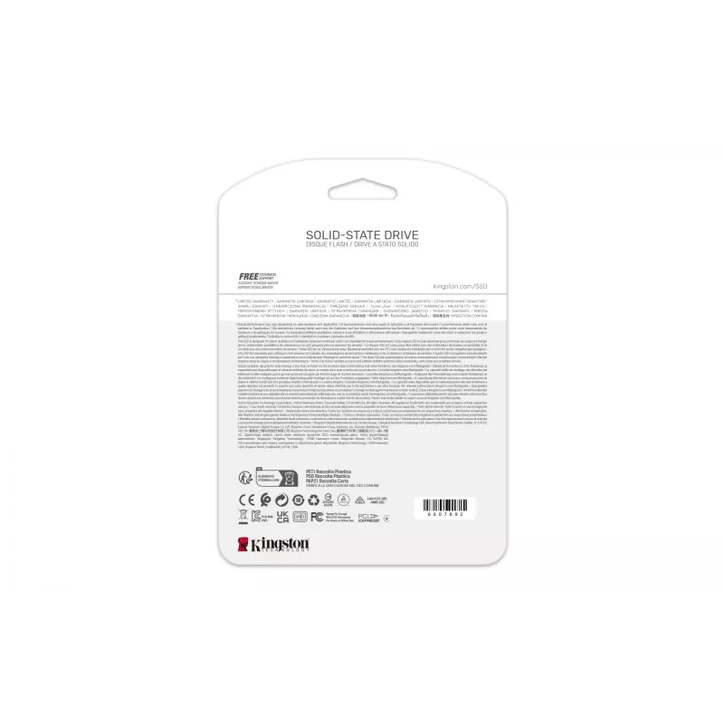 Kingston Technology 4000G NV3 M.2 2280 NVMe SSD, 4 TB, M.2, 6000 MB/s