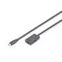 Aktywny przedłużacz USB-C DIGITUS - 5G USB 3.2 Gen1 USB-C - USB-C (M/Ż) - 5m