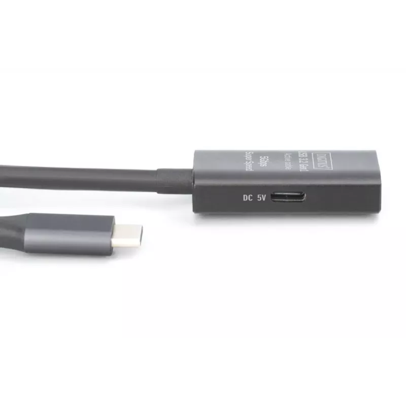 Aktywny przedłużacz USB-C DIGITUS - 5G USB 3.2 Gen1 USB-C - USB-C (M/Ż) - 5m