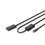 Aktywny przedłużacz USB-C DIGITUS - 5G USB 3.2 Gen1 USB-C - USB-C (M/Ż) - 10m