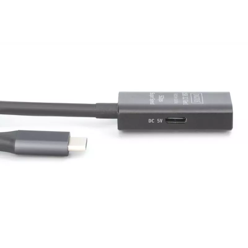 Aktywny przedłużacz USB-C DIGITUS - 5G USB 3.2 Gen1 USB-C - USB-C (M/Ż) - 10m