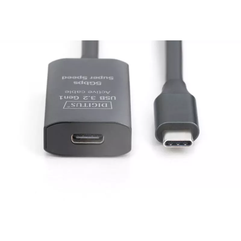 Aktywny przedłużacz USB-C DIGITUS - 5G USB 3.2 Gen1 USB-C - USB-C (M/Ż) - 10m