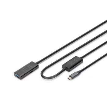 Aktywny przedłużacz USB-C DIGITUS - 5G USB 3.2 Gen1 USB-C - USB-A (M/F) - 10m