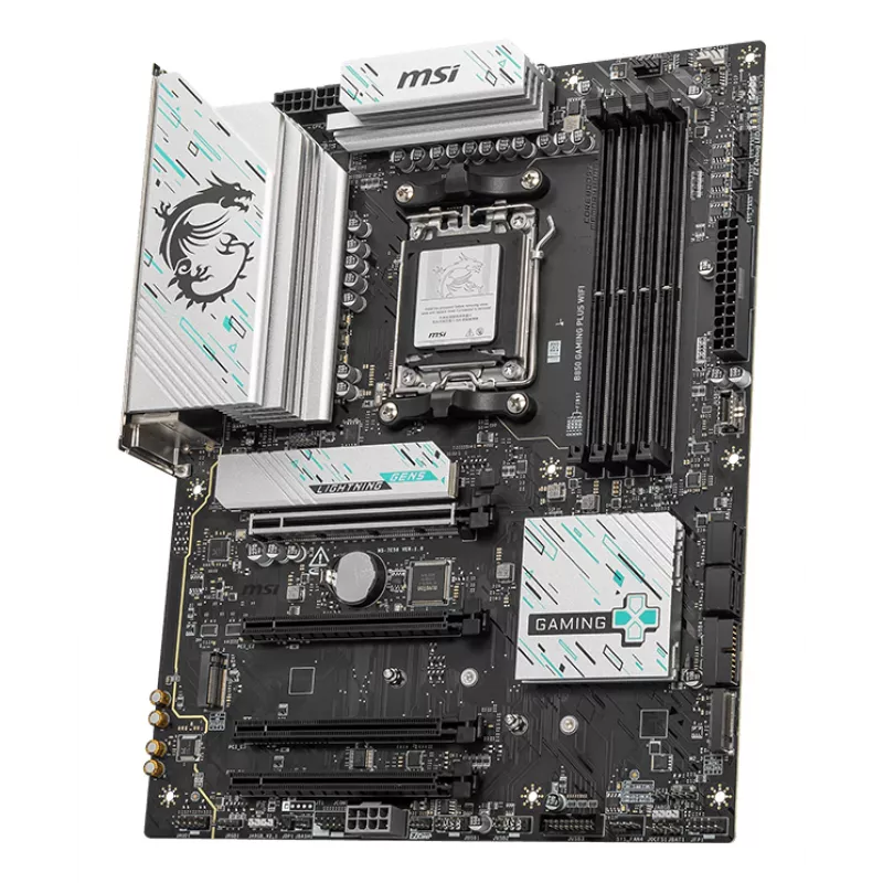 Płyta główna MSI B850 GAMING PLUS WIFI ATX — AMD B850, Socket AM5, DDR5, 4x DIMM, Wi‑Fi 7, 5Gb LAN, 3x M.2, HDMI 2.1