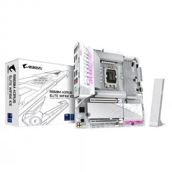 Płyta główna GIGABYTE B860M AORUS ELITE WF6E ICE, Intel Core Ultra, LGA 1851, Micro ATX