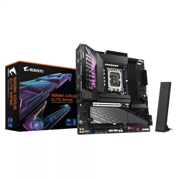 Płyta główna GIGABYTE B860M AORUS ELITE WIFI6E - procesory Intel Core Ultra, 12+1+2+1 faz VRM, do 9200MHz DDR5, 1xPCIe 5.0 + 2xPCIe 4.0 M.2, 2.5GbE LAN, WIFI 6E, Thunderbolt
